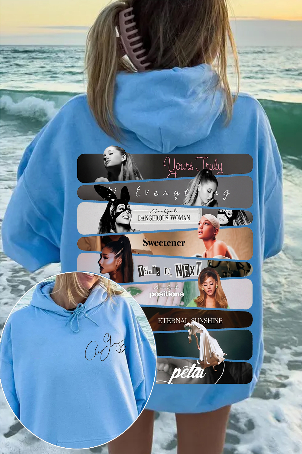 Ariana Grande 2-Sided Printed Hoodie